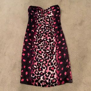 Cache Strapless Cocktail Dress Size 10